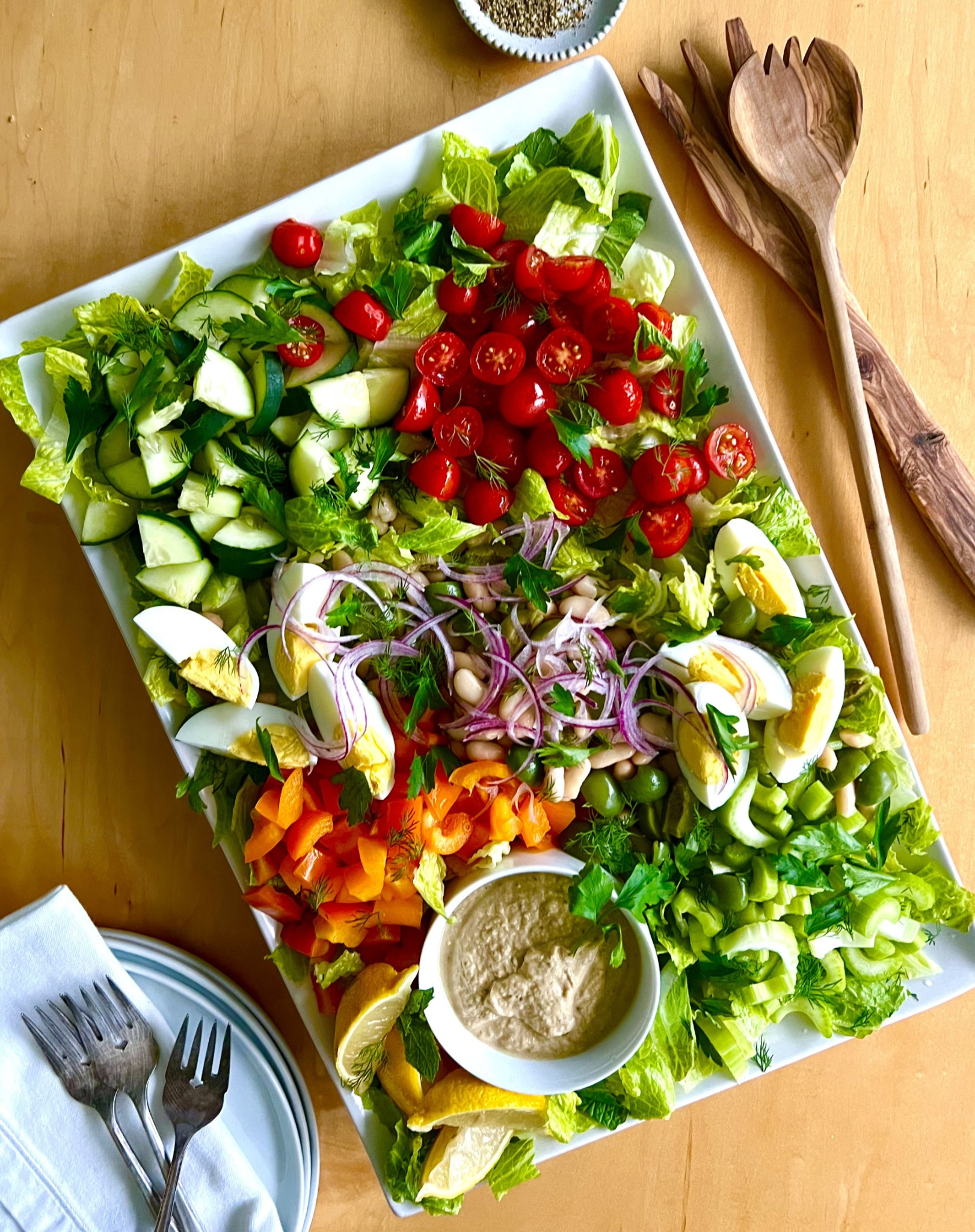 Cannellini Chopped Salad with Tuna Tonnato Sauce