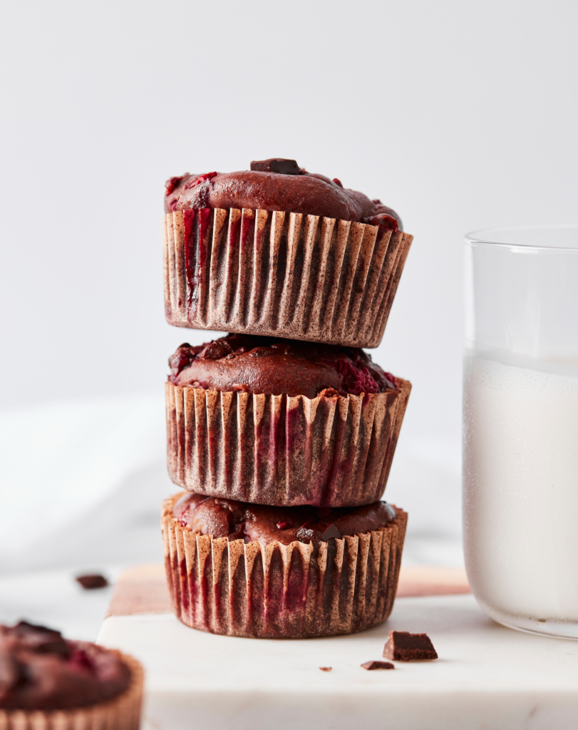 Double Chocolate Raspberries Muffins